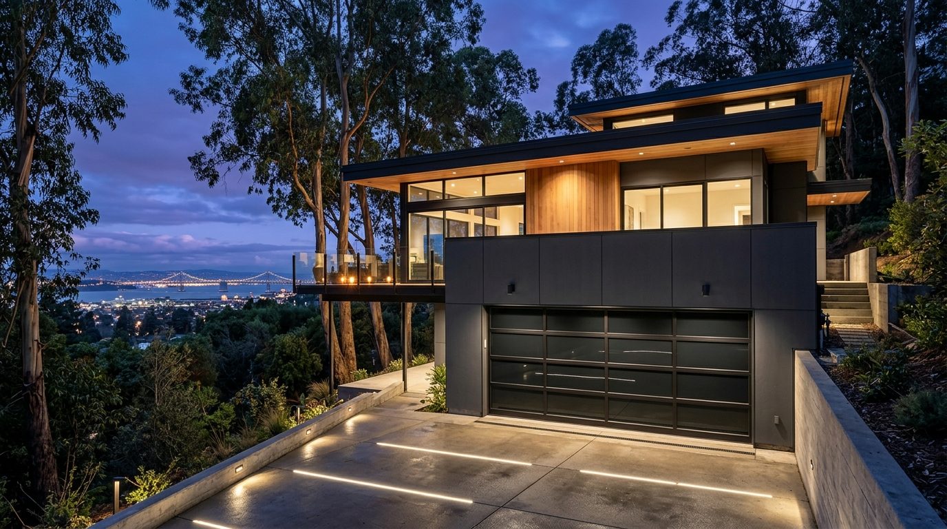 Tariq Garage Door Repair Experts Exterior Closed Garage Door at Twilight